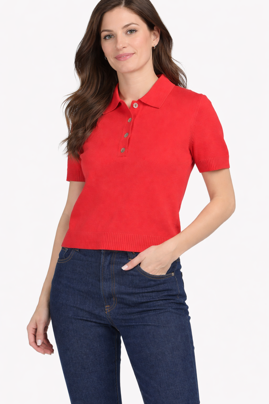 Polo Sweater Top
