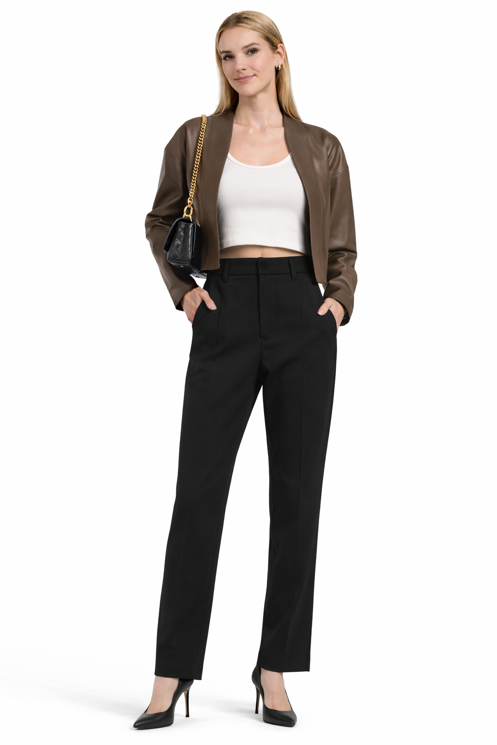 Lala Faux Leather Jacket