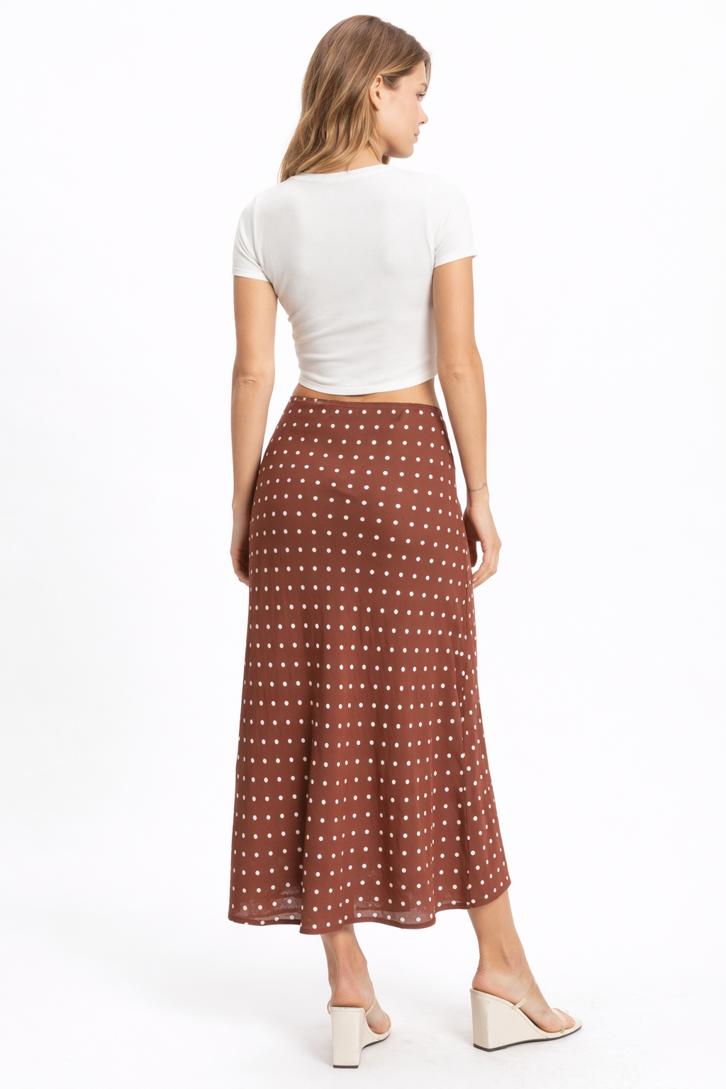 Polka Dot A-Line Skirt