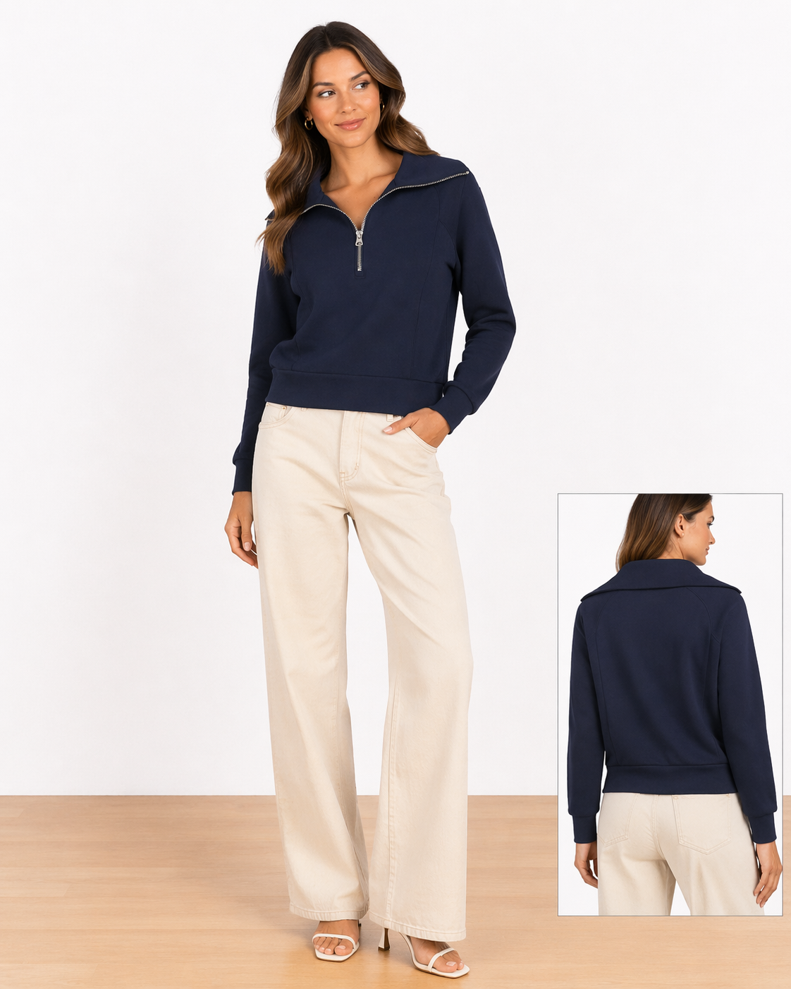 Luxe Cloud Half Zip Sweatshirt