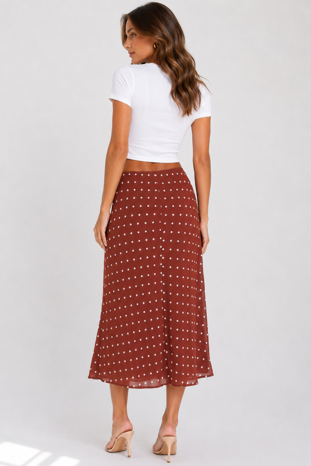 Polka Dot A-Line Skirt