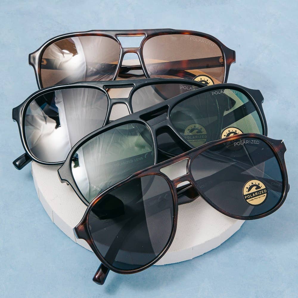 Oversized Polarized Aviator Sunglasses
