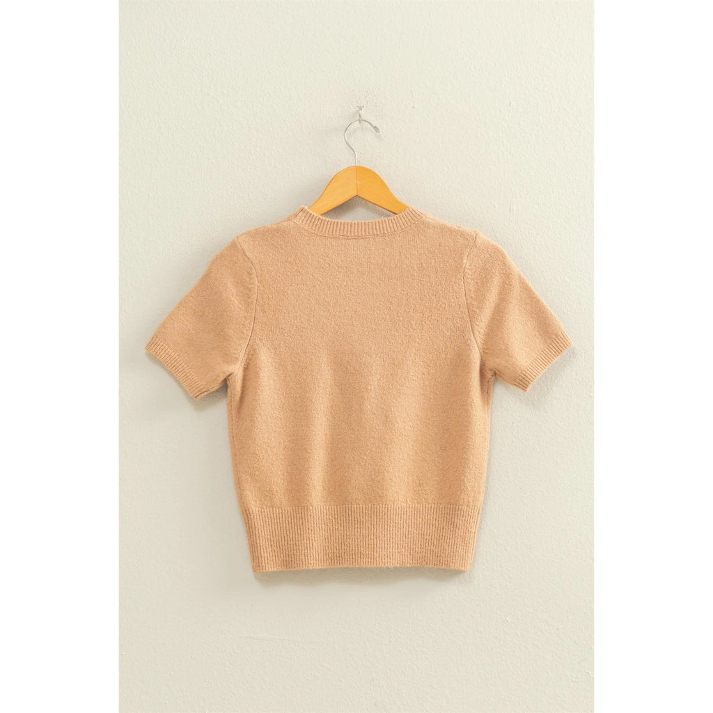 Short Sleeve Sweater Top