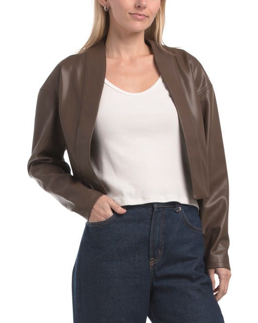 Lala Faux Leather Jacket